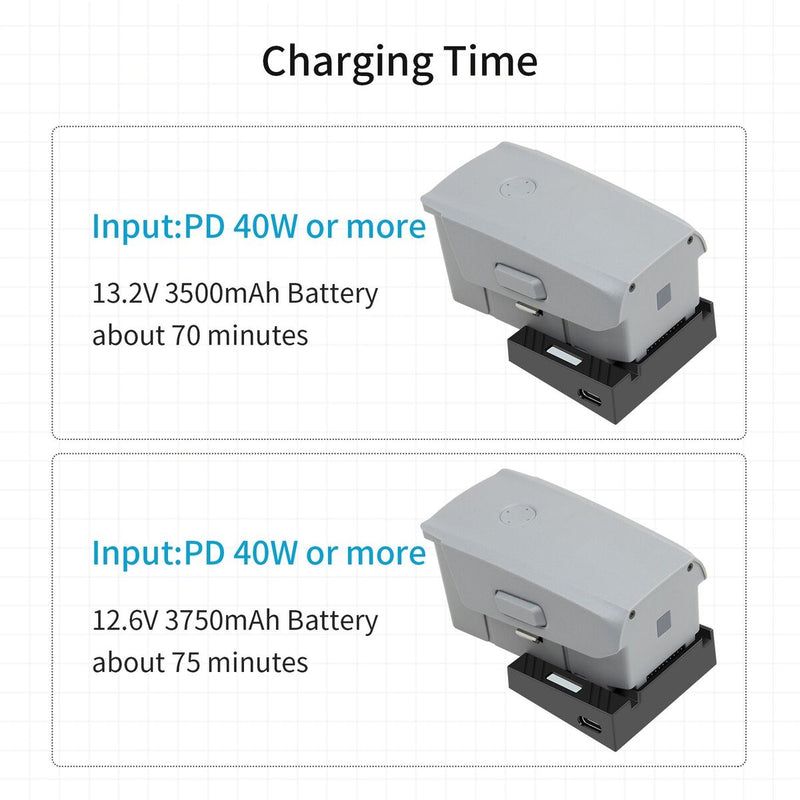 Drone USB Fast Charger Battery Charger QC 3.0 For DJI Mavic Air 2S/Air 2