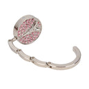 Portable Metal Foldable Bag Hook Handbag Holder Purse Hanger (CAFP02 Pink) Newly