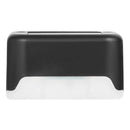 4x Solar Deck Step Wall Lights Stairs Fence Decor Lamps (Black/Warm Light) Newly