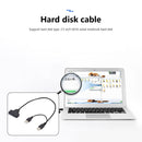 USB 2.0 to SATA 7+15 Pin 22Pin 2.5 inch HDD SSD Hard Drive Adapter Cable