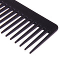 Black Plastic Wide Teeth Comb Wavy Hair Styling Detangling Wide Comb