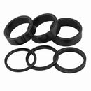 CANSUCC Mountain Bicycle Headset Washer Front Fork Stem Spacers Set (Black)