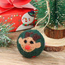 Home Ornaments Snowman Xmas Drop Christmas Wool Ball Felt Poke Hanging Pendant