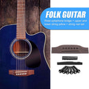 Portable 6-String Guitar Bridge Pins Saddle Nut Set Acoustic Guitar Accessories