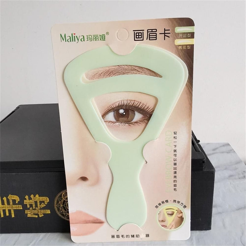 Drawing Card Grooming Shaping Mold Eyebrow Shaping Template Eyebrow Stencil