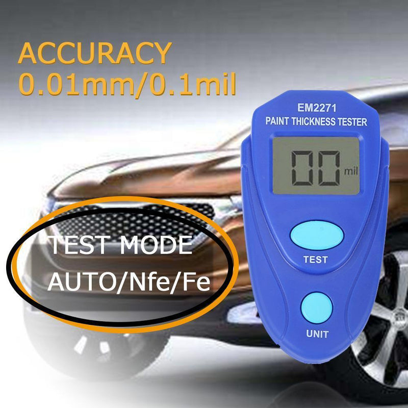 EM2271 Mini LCD Backlight Painting Thick Meter Tester Digital Be