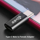 USB Type C to USB Type C Adapter 10Gbps 100W PD Male to Female Converter