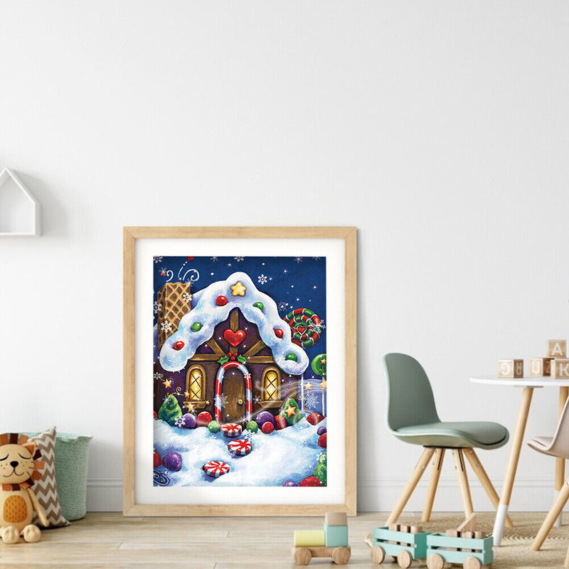 5D Diamond Painting DIY Christmas Cabin Full Drill Round