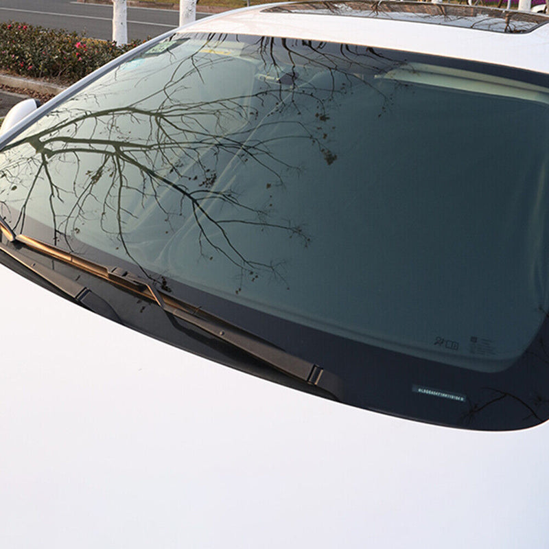 Car Front Windscreen Cover UV Protection Parking Universal Sunshade Visor Black