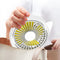 Portable USB Table Fan 360 Rotation Mini Desk Summer Cooling Fan (White)