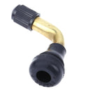 2PCS 90 Degree Angle Motorcycle Valve Extension Adapter Tire Rubber + Copper Mo