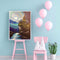 Oil Paint By Numbers Little Monster Frameless Picture Craft Kit for Living Room