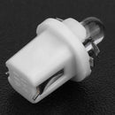 10pcs T5 B8.5D 5050 SMD LED Car Instrument Dashboard Light Bulbs (White)
