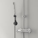Shower Head Fixed Base Punch Free Shower Mounting Bracket Holder (Black) Newly