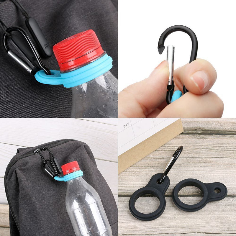 Water Bottle Holder Outdoor Carabiner Rubber Buckles Hook Sports Kettle Buckle