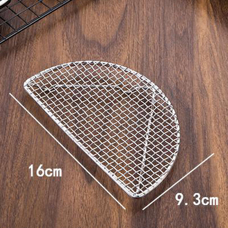 Set mit 4 Edelstahl Metalllöchern BBQ Grill Net Rack Mat Backwerkzeug