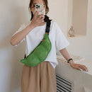 Creative Peas Shoulder Bag Plush Purse Cute Cartoon Chest Crossbody Phone Bags