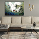 DIY Digital Oil Painting By Numbers Kits Flying Crane Canvas Room Decoration