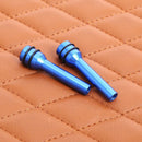 2pcs Universal Aluminum Interior Door Lock Knob Pins for Car Truck (Blue)
