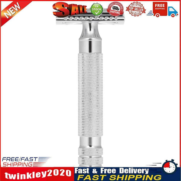 Metal Classic Double Edge Safety Razor w/ Blade Portable Shavers (TL2815) Newly