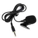 Lavalier Condenser Mic 3.5mm Jack Recording Teaching Clip-On Lapel Microphone