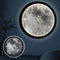 Intelligent LED Voice Controlled Lighting Wall Clock Creative Luxury Clock Mute,