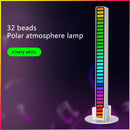 Pickup Rhythm Lights RGB Voice Control Music Light Stick Car Decor (White)