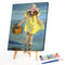 DIY Paint By Number Kit Girl Sea No Frame for Home Hanging Art Decoration