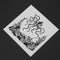 Octopus Coffee Spray Printing Mold DIY Cake Embossed Decor Baking Stencil
