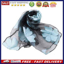 Flower Print Elegant Satin Scarf Women Retro Scarves Summer Beach Shawls Band