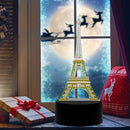 DIY Special Shaped Diamond Painting LED Light Iron Tower Embroidery Night Lamp