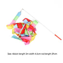 2m Gym Dance Ribbons Training Rainbow Stick Art Ballet Streamer for Kid (Sati