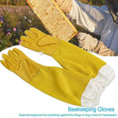 Pair Beekeeping Gloves Goatskin Bee Keeping Vented Sleeves Long K9C3