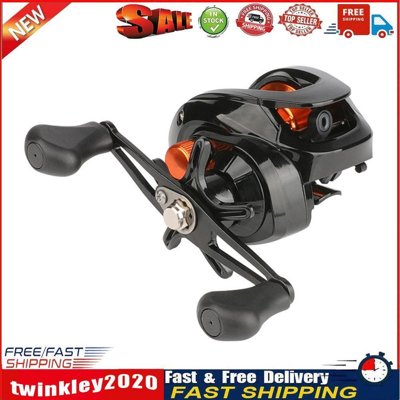 Low Profile Baitcasting Fishing Reel 18+1 BBs Metal Line Cup Wheel (Right) Newly