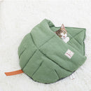 Cute Cat Tent Triangle Warm with Handle Removable Cave for Small Medium Pet