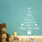 Christmas Tree Waterproof Removable Glass Wall Stickers Home Decor(White)