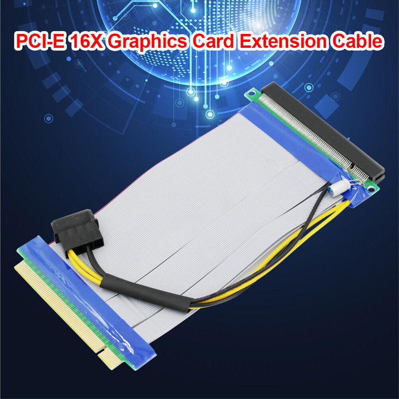 PCIe 16X PCI Express PCI-E 16X to 16X Riser Card Adapter Extension Cable
