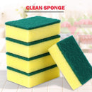20pcs Sponge Cleaning Brush Washing Kitchen Household Accessories (Angle)