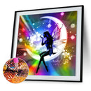 DIY 5D Girl Moon Full Square Rhinestone Painting Kit Diamond Drawing Room D