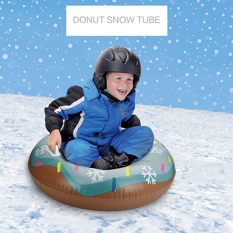 90cm Snow Sled Tire Tube Durable Wear-Resistant Winter Inflatable Ski Circle