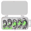 Sequins Back Thorn Twistlock Soft lure Fishing Hook Jigging Bait Luminous beads