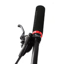 MOTSUV Bike Handlebar Cover Grips Bicycle Locking Handle Grip (Black+Red) Newly