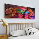 DIY Diamond Mosaic Painting Kit Full 5D Round Rhinestone Colored Light Pict