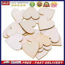 50pcs Wooden Heart Birthday Party Supplies Photo Props Wedding Decor(5cm)