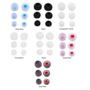 30pcs In Ear Earphone Silicone Earbuds Replace for KZ Headset (Gray+Red)