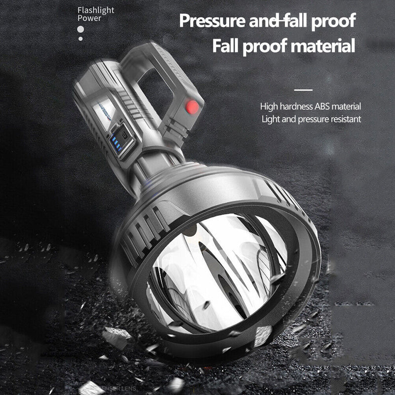 Waterproof Multi-Function Long-Range Lighting Portable Rechargeable Searchlight