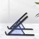 Foldable Laptop Stand Notebook Adjustable Riser Cooling Bracket (Black) Newly