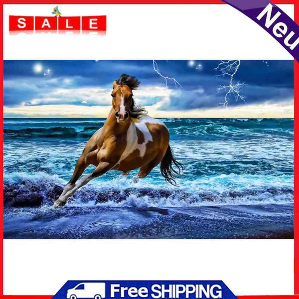 5D DIY Diamond Painting Running Horse Cross Stitch Embroidery Rhinestone