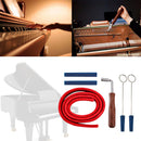 6pcs Luthier Tuner Parts Piano Maintenance Kit w/ Tuning Tool Rubber Mute Wrench