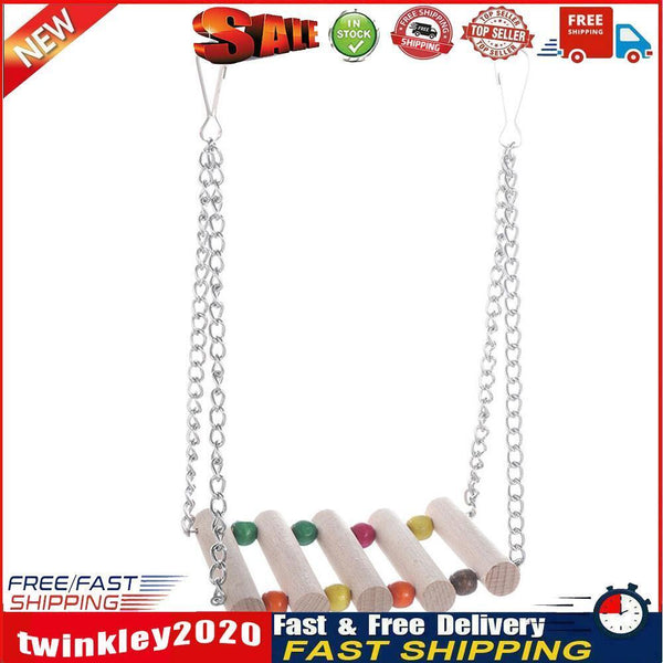 Hamster Pet Bird Parrot Toys Parakeet Hammock Swing Hanging Bridge Toys Newly